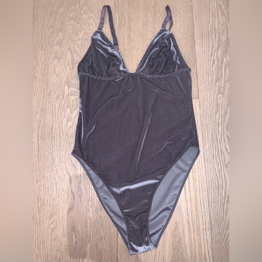 Urban outfitters velvet bodysuit